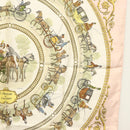 HERMES Carre 90 Scarf ""LA PROMENADE DE LONGCHAMPS"" Silk Pink Auth 135698-7