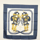 HERMES Carre 90 Scarf ""BRIDES de GALA"" Silk Navy Auth 135699-14