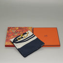 HERMES Carre 90 Scarf ""BRIDES de GALA"" Silk Navy Auth 135699-12