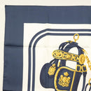 HERMES Carre 90 Scarf ""BRIDES de GALA"" Silk Navy Auth 135699-2