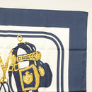 HERMES Carre 90 Scarf ""BRIDES de GALA"" Silk Navy Auth 135699-4