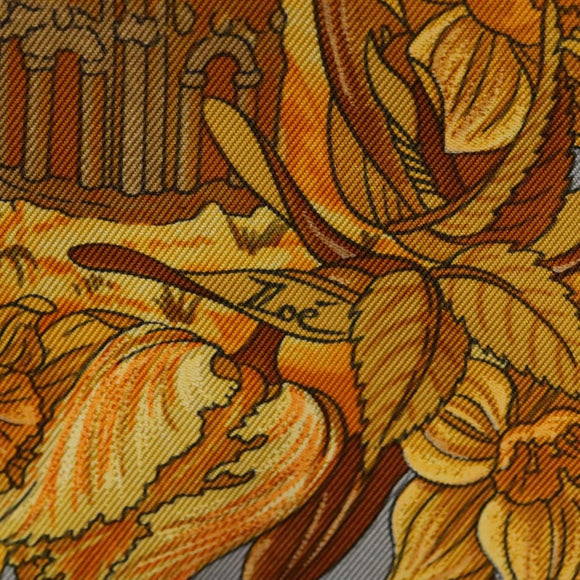 HERMES Carre 90 Scarf ""AU PAYS DE COCAGNE"" Silk Light Blue Auth 135700