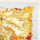 HERMES Carre 90 Scarf ""AU PAYS DE COCAGNE"" Silk Light Blue Auth 135700-4