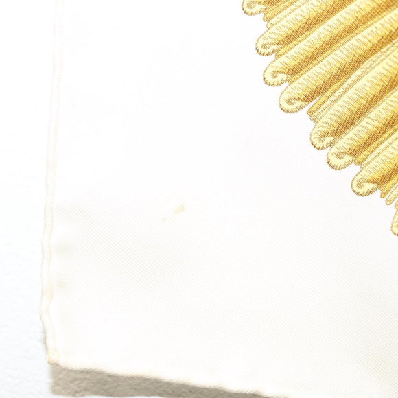 HERMES Carre 90 Scarf ""POSTE ET CAVAIENE"" Silk Blue Auth 135701