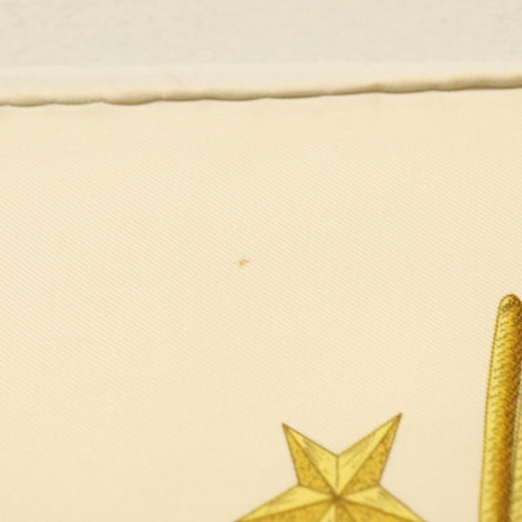 HERMES Carre 90 Scarf ""POSTE ET CAVAIENE"" Silk Blue Auth 135701