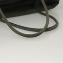 PRADA Hand Bag Nylon Khaki Silver Auth 135704-7
