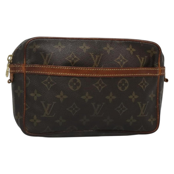 LOUIS VUITTON Monogram Compiegne 23 Clutch Bag M51847 LV Auth 135738