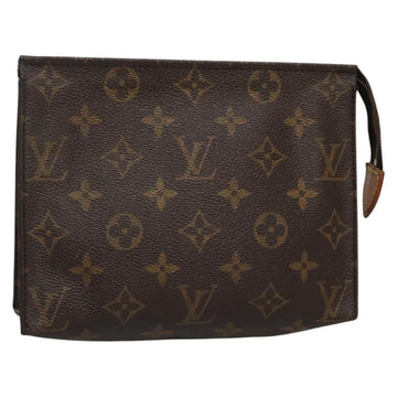 LOUIS VUITTON Monogram Poche Toilette 19 Pouch M47544 LV Auth 135742