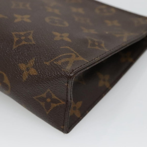 LOUIS VUITTON Monogram Poche Toilette 19 Pouch M47544 LV Auth 135742