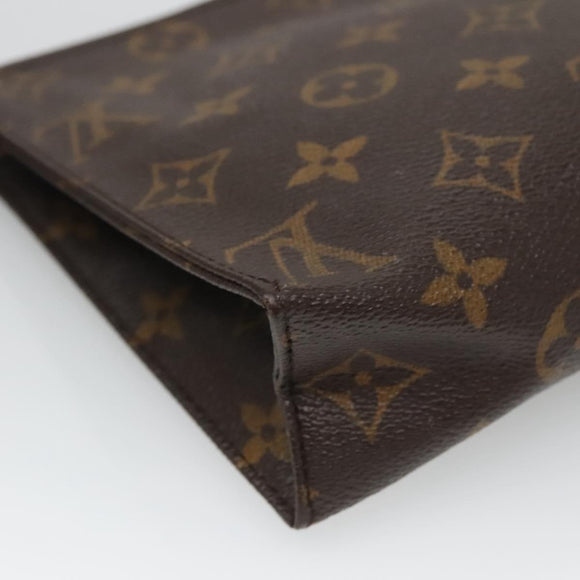 LOUIS VUITTON Monogram Poche Toilette 19 Pouch M47544 LV Auth 135742