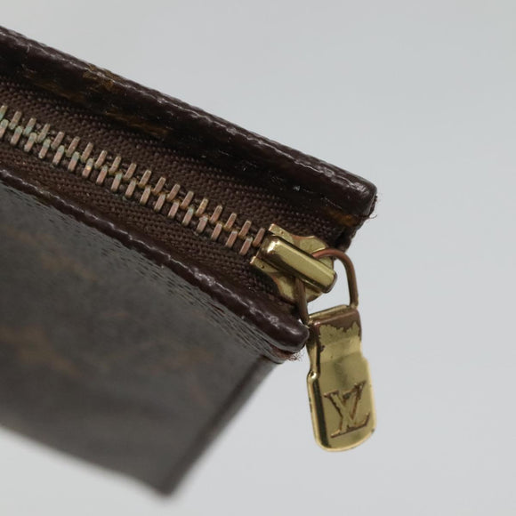 LOUIS VUITTON Monogram Poche Toilette 19 Pouch M47544 LV Auth 135742