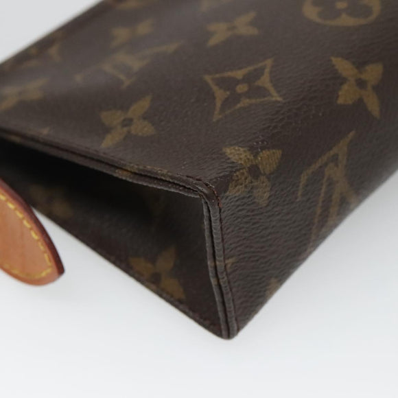 LOUIS VUITTON Monogram Poche Toilette 15 Pouch M47546 LV Auth 135744