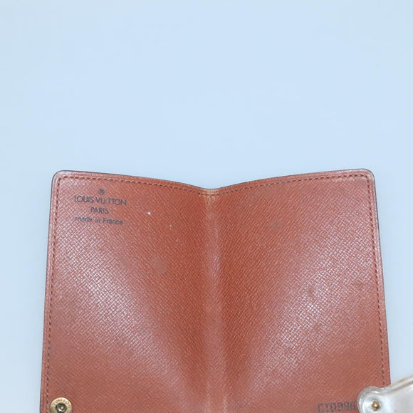 LOUIS VUITTON Monogram Porto Cartes Crdit Pression Card Case M60937 Auth 135749