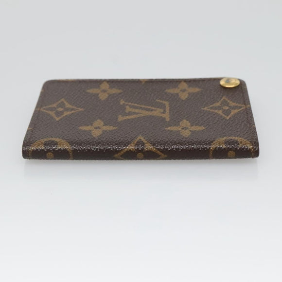 LOUIS VUITTON Monogram Porto Cartes Crdit Pression Card Case M60937 Auth 135749