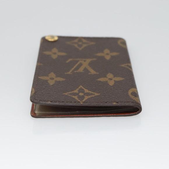 LOUIS VUITTON Monogram Porto Cartes Crdit Pression Card Case M60937 Auth 135749