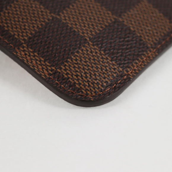 LOUIS VUITTON Damier Ebene Pochette Cree Coin Purse N63086 LV Auth 135756V