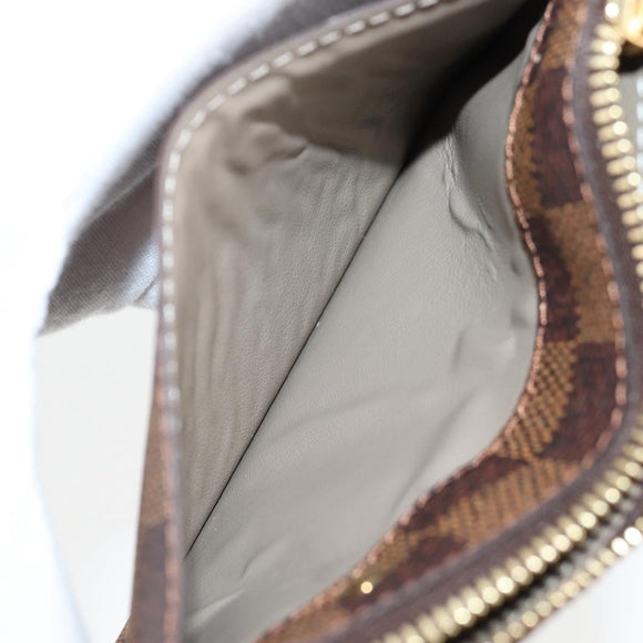 LOUIS VUITTON Damier Ebene Pochette Cree Coin Purse N63086 LV Auth 135756V