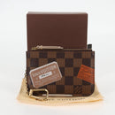 LOUIS VUITTON Damier Ebene Pochette Cree Coin Purse N63086 LV Auth 135756V-12
