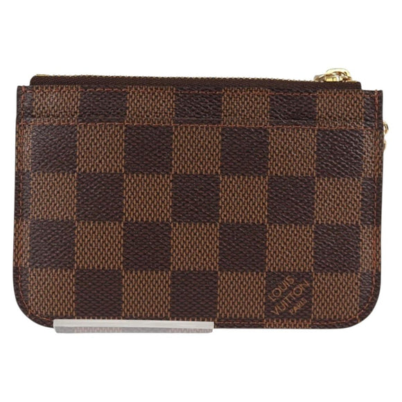 LOUIS VUITTON Damier Ebene Pochette Cree Coin Purse N63086 LV Auth 135756V