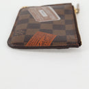 LOUIS VUITTON Damier Ebene Pochette Cree Coin Purse N63086 LV Auth 135756V-4