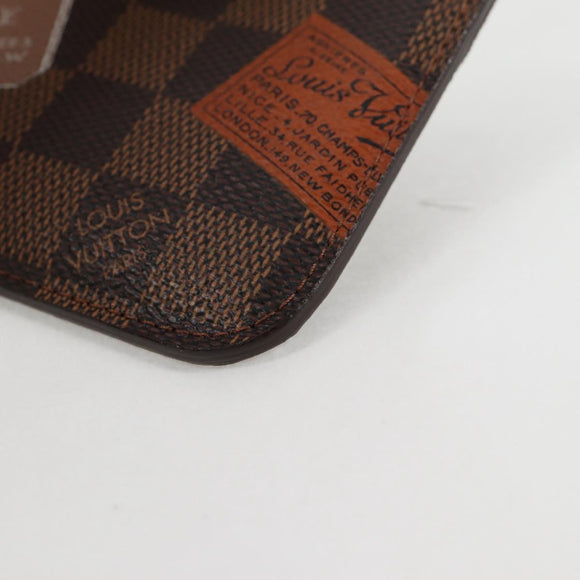 LOUIS VUITTON Damier Ebene Pochette Cree Coin Purse N63086 LV Auth 135756V