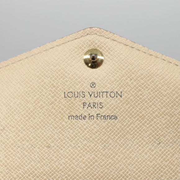 LOUIS VUITTON Damier Azur Portefeuille Sarah Long Wallet N61735 LV Auth 135757