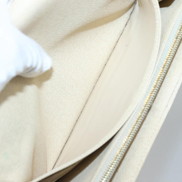 LOUIS VUITTON Damier Azur Portefeuille Sarah Long Wallet N61735 LV Auth 135757