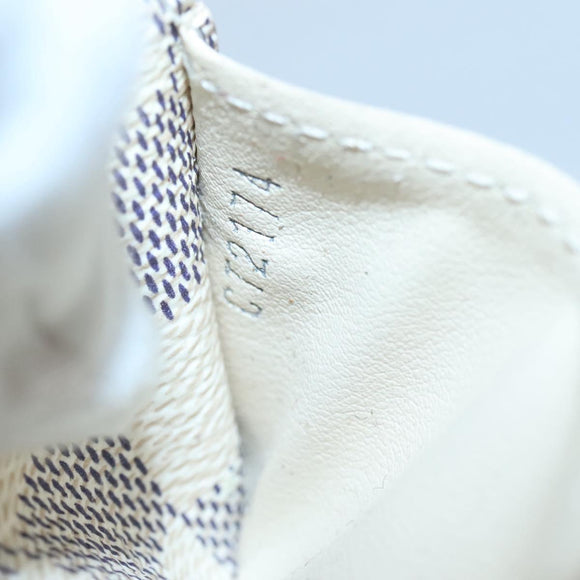 LOUIS VUITTON Damier Azur Portefeuille Sarah Long Wallet N61735 LV Auth 135757