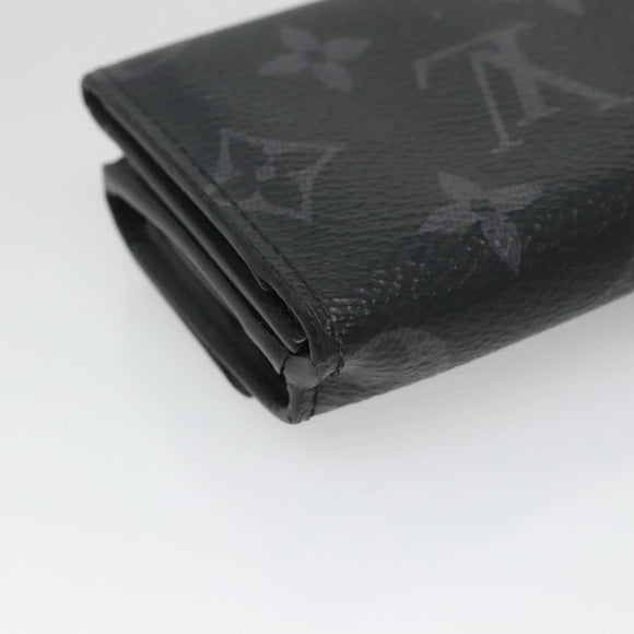 LOUIS VUITTON Monogram Eclipse Discovery Compact Wallet M67630 LV Auth 135759
