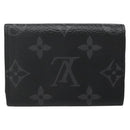 LOUIS VUITTON Monogram Eclipse Discovery Compact Wallet M67630 LV Auth 135759-3