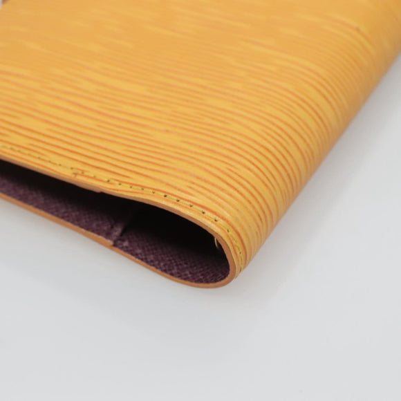 LOUIS VUITTON Epi Agenda PM Day Planner Cover Yellow R20059 LV Auth 135760