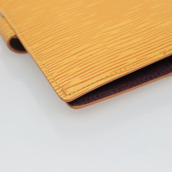 LOUIS VUITTON Epi Agenda PM Day Planner Cover Yellow R20059 LV Auth 135760