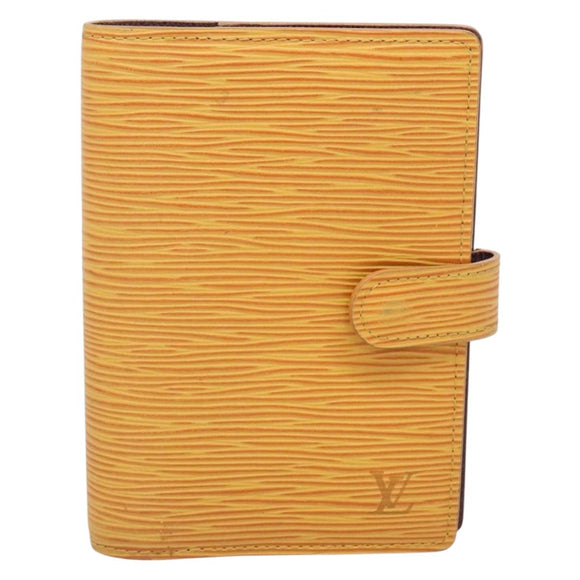 LOUIS VUITTON Epi Agenda PM Day Planner Cover Yellow R20059 LV Auth 135760