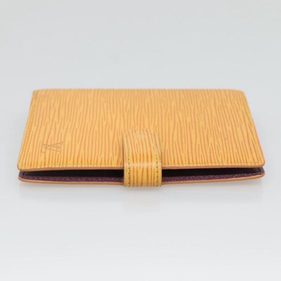 LOUIS VUITTON Epi Agenda PM Day Planner Cover Yellow R20059 LV Auth 135760