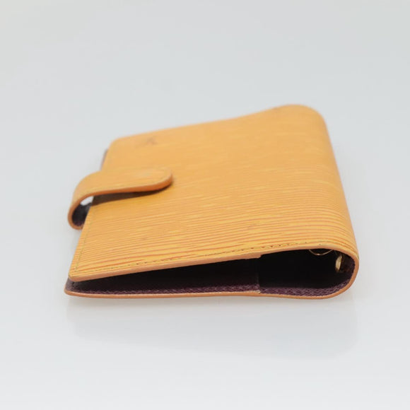 LOUIS VUITTON Epi Agenda PM Day Planner Cover Yellow R20059 LV Auth 135760