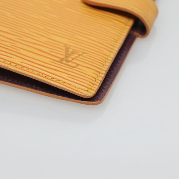 LOUIS VUITTON Epi Agenda PM Day Planner Cover Yellow R20059 LV Auth 135760