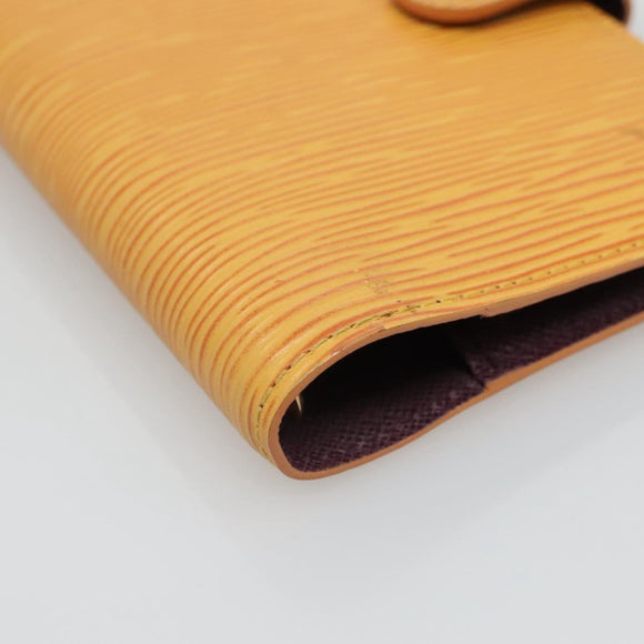 LOUIS VUITTON Epi Agenda PM Day Planner Cover Yellow R20059 LV Auth 135760