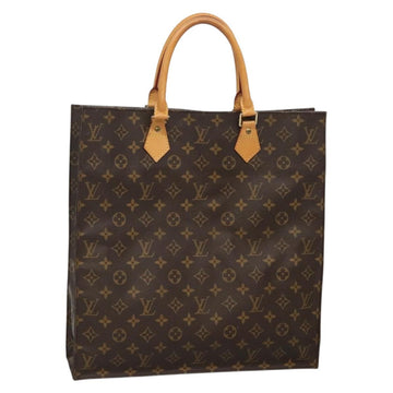 LOUIS VUITTON Monogram Sac Plat Hand Bag M51140 LV Auth 135768
