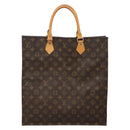 LOUIS VUITTON Monogram Sac Plat Hand Bag M51140 LV Auth 135768-13