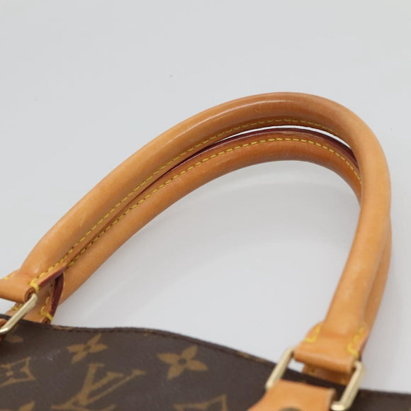 LOUIS VUITTON Monogram Sac Plat Hand Bag M51140 LV Auth 135768