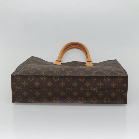 LOUIS VUITTON Monogram Sac Plat Hand Bag M51140 LV Auth 135768