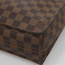 LOUIS VUITTON Damier Ebene Sac Plat Hand Bag N51140 LV Auth 135777-9