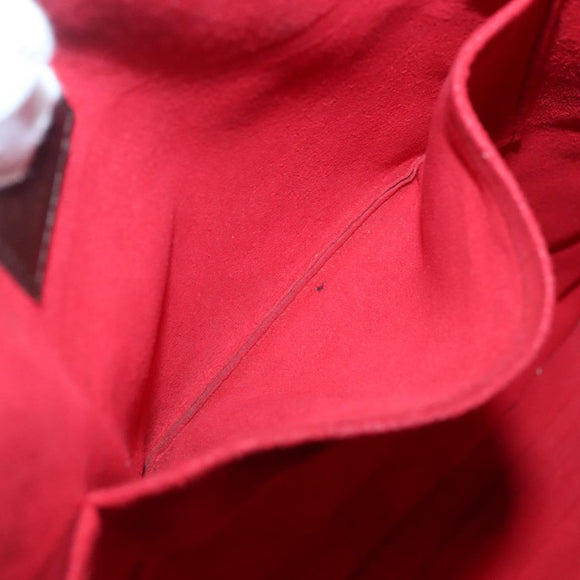 LOUIS VUITTON Damier Ebene Sac Plat Hand Bag N51140 LV Auth 135777