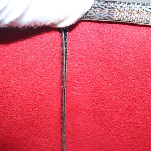 LOUIS VUITTON Damier Ebene Sac Plat Hand Bag N51140 LV Auth 135777