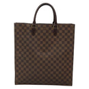 LOUIS VUITTON Damier Ebene Sac Plat Hand Bag N51140 LV Auth 135777-13