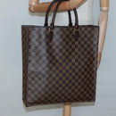 LOUIS VUITTON Damier Ebene Sac Plat Hand Bag N51140 LV Auth 135777-20