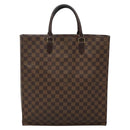 LOUIS VUITTON Damier Ebene Sac Plat Hand Bag N51140 LV Auth 135777-2