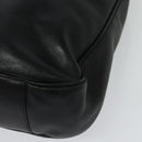 GUCCI Bamboo Hand Bag Leather 2way Black Gold 001 2123 1577 Auth 135785-13