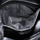 GUCCI Bamboo Hand Bag Leather 2way Black Gold 001 2123 1577 Auth 135785-20