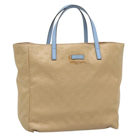 GUCCI GG Canvas Tote Bag Nylon Beige 282439 Auth 135786
